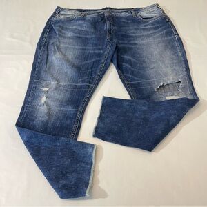 SILVER GIRLFRIEND WOMENS DENIM JEANS SIZE 24/27L, VERY GOOD CONDITION PR…